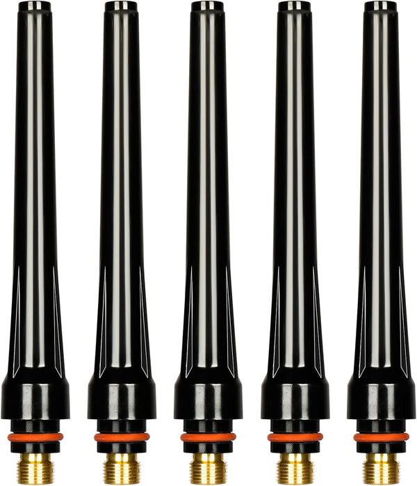 5Pcs TIG Welding 57Y02 Long Back Cap for TIG Welding Torch wp 17 18 26 Series