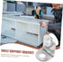 10-Piece Balacoo Stainless Steel Corner Brackets Secure Glass Shelf Supports Right Angle Braces for Furniture Cabinets