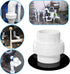 4PCS PVC Union Coupling 1-1/2", Furniture Grade PVC Pipe Fittings with EPDM O-Ring, White