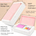 SFLHHDM Pencil Box for Office Supplies Storage Organizer, Double Layer Large Capacity Pencil Boxes, Plastic Crayon Box