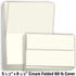 5.5" 8.5" 80 lb 100 Pack Hamilco Blank Greeting Cards and Envelopes x Folded Cream Card stock Cover