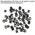 Bruislard 5MM 100 Bulb Led Holder, PCS Plastic LED Holders Black Nylon Lamp Holders for Emitting Diode Holder, Panel