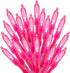 Minetom Pink Mini Christmas Lights - 39 Feet 100 LED Fairy String