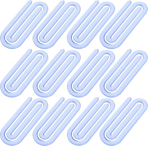 SEWACC 60 Pcs Large Plastic Paper Clips for Office School Paperwork