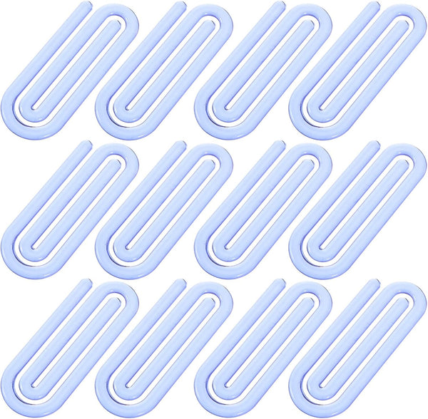 SEWACC 60 Pcs Large Plastic Paper Clips for Office School Paperwork
