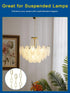 Kofuyni 6FT 72 Inches 2 Bright Gold Finish Chandelier Chain, Adjustable Pendant Light Fixture Metal Chain