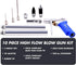 WYNNsky High Flow Air Blow Gun with 9 PCS Blower Tips, 6 inch Extensions, Needle and Rubber Tip, Xtreme Flow Nozzle, Adaptor, 120PSI Working Pressure, Air Compressor Accessories Kit, Cleaning Air Tool