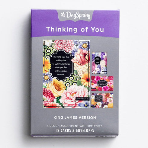 DaySpring Thinking of You Inspirational Boxed Cards - Wild Flowers - 60936, Multi