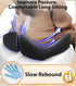 Tailbone Seat Cushion, Memory Foam Pressure Relief Coccyx Cushion for Pain, Extra-Large Butt Pad for Office Chair, Car