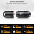 BBSDA 100 IPX6, Mini Keychain Flashlight Instant On Pull to Light, Lumens Tiny EDC Flash Light, USB-C Rechargeable