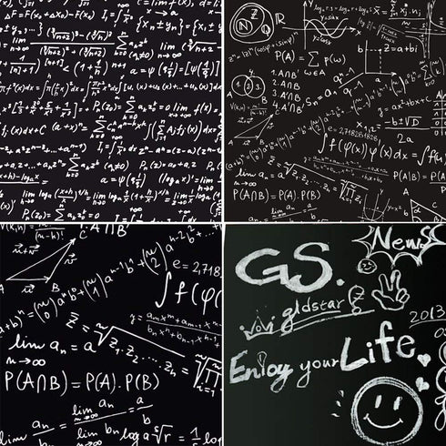 Chalkboard Paper, Blackboard Vinyl Paper Removable Bulletin Wall Sticker, Free: 1 White Chalk Marker Pen + 5 Chalks