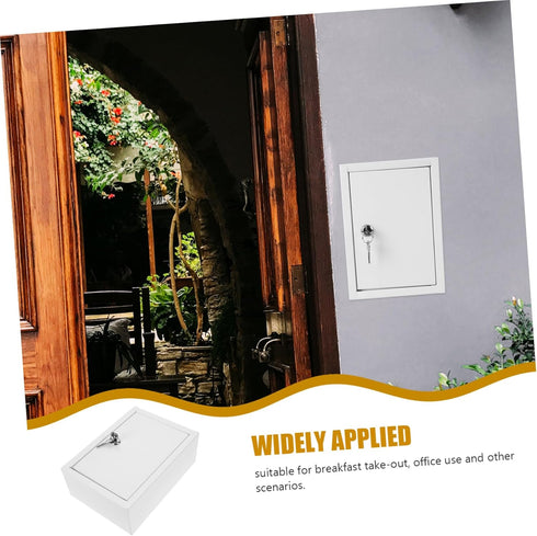 Vaguelly Wall Mounted Milk Box with Lock Home Milk Container for Secure Storage Versatile Use as Letter Box Easy