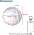 Aspen Creative 28009-63-1 Hammered 1-7/8" 6-5/8" 7-1/8" Clear Glass Shade for Pendant Lights, Wall Sconces, and Lamp