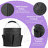 2Pack 17L 600D Foldable Cleaning Supply Caddy with Handle, Portable Bucket Tool Organizer, Garden Tool Bag in Oxford