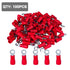 RV1.5-3 Insulated Ring Electrical Wire Connectors, Pre-Insulating Terminal Crimp for 22-16AWG (0.5-1.5mm) Cable, 100pcs