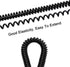 uxcell Retractable Coil Springs Lanyard, 3 Pcs Keychain Cord Holder Strap with Lobster Claw Clasps, Anti-Theft Security