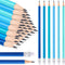CHENGU 36 Pack Coastal Blue Pencils with Eraser, Cute Erasable Checking Wooden Pencils for Teens Adults
