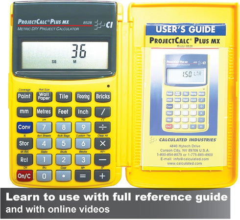 Calculated Industries 8528 Metric Do-It-Yourself Small Calculator