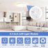 5.3 Inch 15W Dimmable 3CCT 3000K 4200K 6500K Ceiling Fan LED Light Replacement, Ceiling Fan Light Kit, Ceiling Light