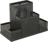 Mind Reader EMPORG2-BLK, Black - 2 Piece Cup, Pen, Pencil, Paperclip Holder, Office Supplies Storage Organizer