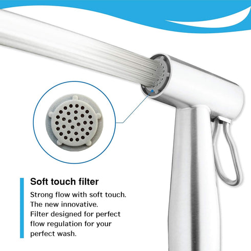 VRH FXVH0-0040ES Bidet Sprayer for Toilet and Baby Cloth Diaper Sprayer, Handheld Shattaf Bidet Spray for Toilet