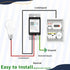 Dimmer Switch,1PK Wire,2.4GHz Dimmable 150W CFL,600W Greencycle Smart Single Pole, Needs Neutral WiFi Light Switch,Work