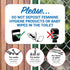 12x18 Inches, .063 Please Do Not Deposit Feminine Products Baby Wipes in Toilet with Graphic Sign, Rust Free Aluminum
