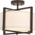 2 Fabric Ceiling Light Fixture Lights Boho Flush Mount Ceiling Lights Hand-Woven Rattan Drum Chandelier Farmhouse Light