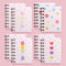 Small Spiral Notepad Cute Notebook, 8 Pack Kawaii Journals for Study, 80 Sheets, 160 Pages, Back to School Supplies