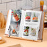 wishacc Book Stand XL-Large Size, 15.4" x 11.0" Adjustable Foldable Book Holder for Cookbooks, Textbooks, Tablets