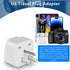 2 Pack US Travel Plug Adapter, UK to US Plug Adapter, Universal to American Outlet Plug Adapter for Travel
