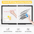 Double-Sided Magnetic Whiteboard, 24" x 18" Dry Erase Board with Black Aluminum Frame for Home, School, Office