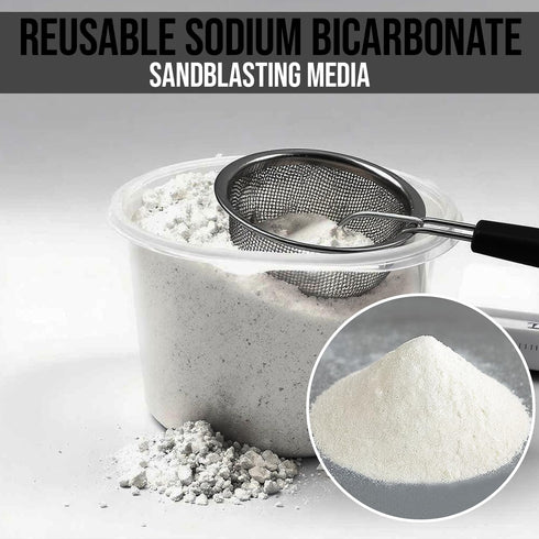 2.2lb LEMATEC Professional Grade Soda Blasting Media - Premium Technical Sodium Bicarbonate for Powerful Surface