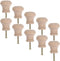 OSALADI 10pcs Round Wooden Cabinet Knobs Solid Wood Drawer Pulls Unfinished Furniture