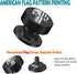 Welding Hood Helmet Pipeliner Fasteners, 1 Pair Black USA Flag Pattern Aluminum Headgear Replacement Parts, Anti-Rust