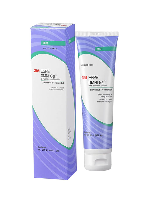 3M 70201400788 OMNI Gel Brush-On Fluoride, 0.4% Stannous Fluoride, Extra Cavity Protection,