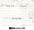 Dry Erase Whiteboard Task Planner | Removable and Restickable Adhesive Decal | Fine-Tip Magnetic Marker Included (9 x 12 inches, Marble) by Glassboard Studio