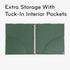 U Brands Eco-Conscious 1" Binders, Set of 2, Silver Metal O-Rings, Lush Stripes Prints