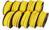 10 Rolls of 0-9 Number Tube, Yellow Flexible PVC Concave Cable Wire Markers Label Tag (6mm2)