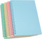 Yansanido Spiral Notebook, 4 Pcs, 8.3 Inch x 5.9 Inch, A5 Thick Plastic Hardcover, 80 Sheets - 160 Pages Journals for