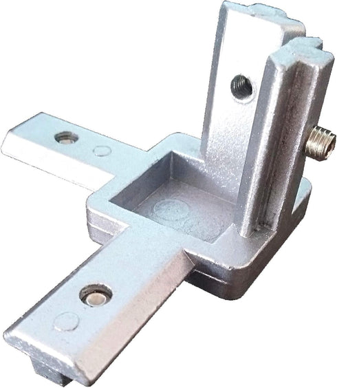 8PCS 3-Side End Corner Bracket Connector with Screws - For 6mm T-Shape Aluminum Extrusion Profile European Standard