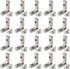 20pcs/lot 1" x 1" Aluminum Extrusion Profiles - 1010 Series L-Shape Interior Corner Connector Joint Bracket