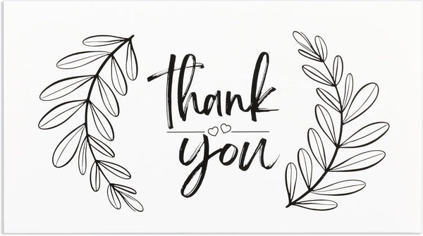 Kexinglu 200Pcs Thank You Cards for Small Business, 2x3.5 Inches/5x 9cm Customer Appreciation