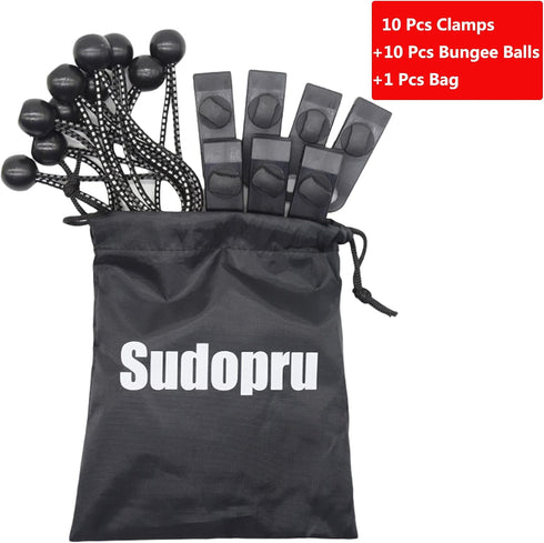 Tarp Clips Lock Grip, 20 Pack Tarp Clamps Heavy Duty, Shark Tent Fasteners Clips Holder, Pool Awning Cover Bungee Cord Clip, Car Cover Clamp by Sudopru