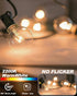 Adirxon 25-Pack G40 Bulbs, Bulbs 5W Dimmable, E12 2200K Globe Replacement Clear Glass Incandescent Light for Outdoor