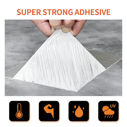 Butyl Tape Waterproof Sealing Tape Aluminum Foil Tape for RV Repair, Window, Silicone, Glass & Roof Leak Patching,