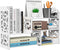 Jollygleam Desktop Shelves, White Bookshelf Desktop Organizer and Desktop Storage