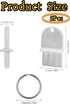 luvilly 5Pack Commercial Universal Dispenser Key, Paper Towel Holder Key Toilet Paper Dispenser Key, Replacement Waffle