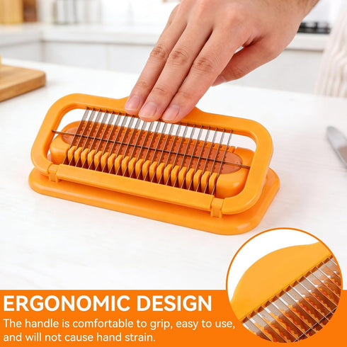 Kukyller 8.27in Hot Dog Slicing Tool, Stainless Steel Sausage Cutter Hot Dog Slicer Sausage Cutter Hotdog Sausage