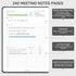 EMSHOI Meeting Notebook for Work, 240 Pages, A4 Project Planner, PU Leather Meeting Agenda/Minutes Journal Organizer,